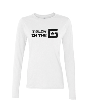 Picture of GTHL Ladies White Long Sleeve Tee